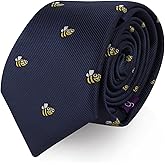 AUSCUFFLINKS Animal Ties | Woven Skinny Neckties | Groomsmen Wedding Ties | Work Ties for Him