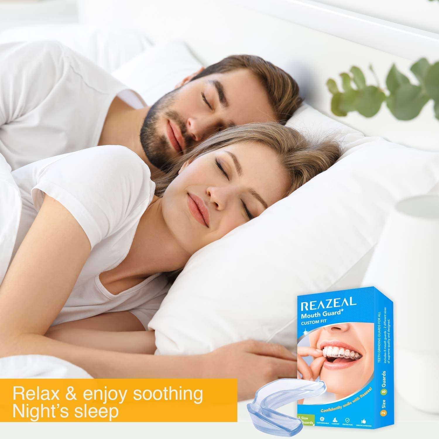 Health Professional Dental Guard - Pack of 8 - New Upgraded Anti Grinding Dental Night Guard, Stops Bruxism, Tmj & Eliminates Teeth Clenching : Beauty