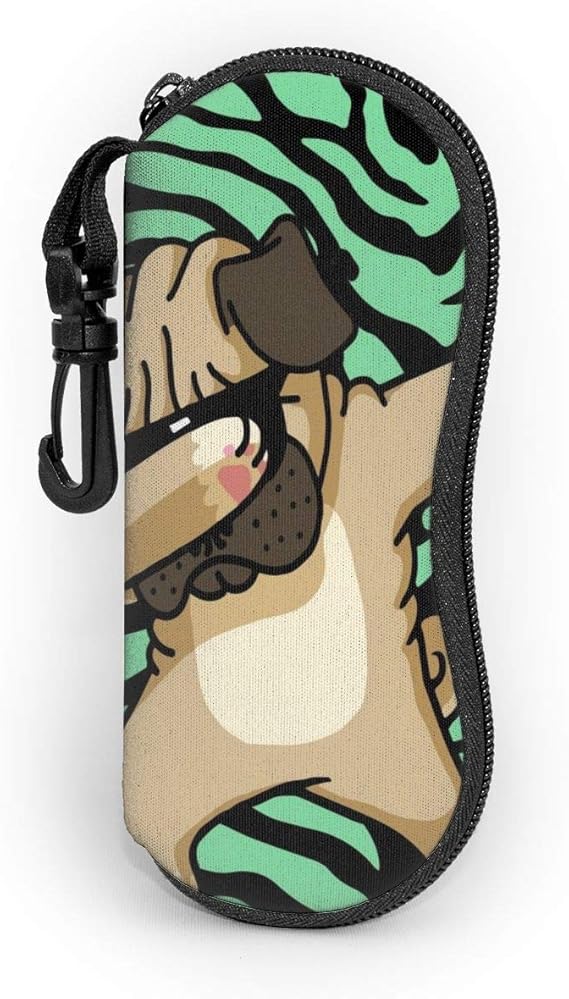 Amazon メガネケース 眼鏡ケース ダビングパグヒップホップ 眼鏡入れ 超軽量 擦り傷防止 サングラスケース おしゃれ 小物入れ 持ち運び便利 ファスナー式 めがねケース 通勤 通学 メンズ レディース 眼鏡小物 通販