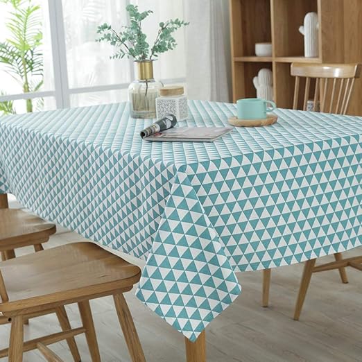 Morbuy Tischdecke Garten, Dreieck Weihnachten abwaschbar Tischtuch Baumwolle Leinentischdecke Pflegeleicht Fleckschutz Farbe & Größe wählbar