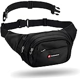 HuoMeizi Fanny Pack Men Women Plus Size with Extender Strap 70",Extra Large Crossbody Waist Bag with Adjustable Belt, Fashion Hip Bum Bag for Outdoors Workout Traveling Casual Hiking Walking Cycling