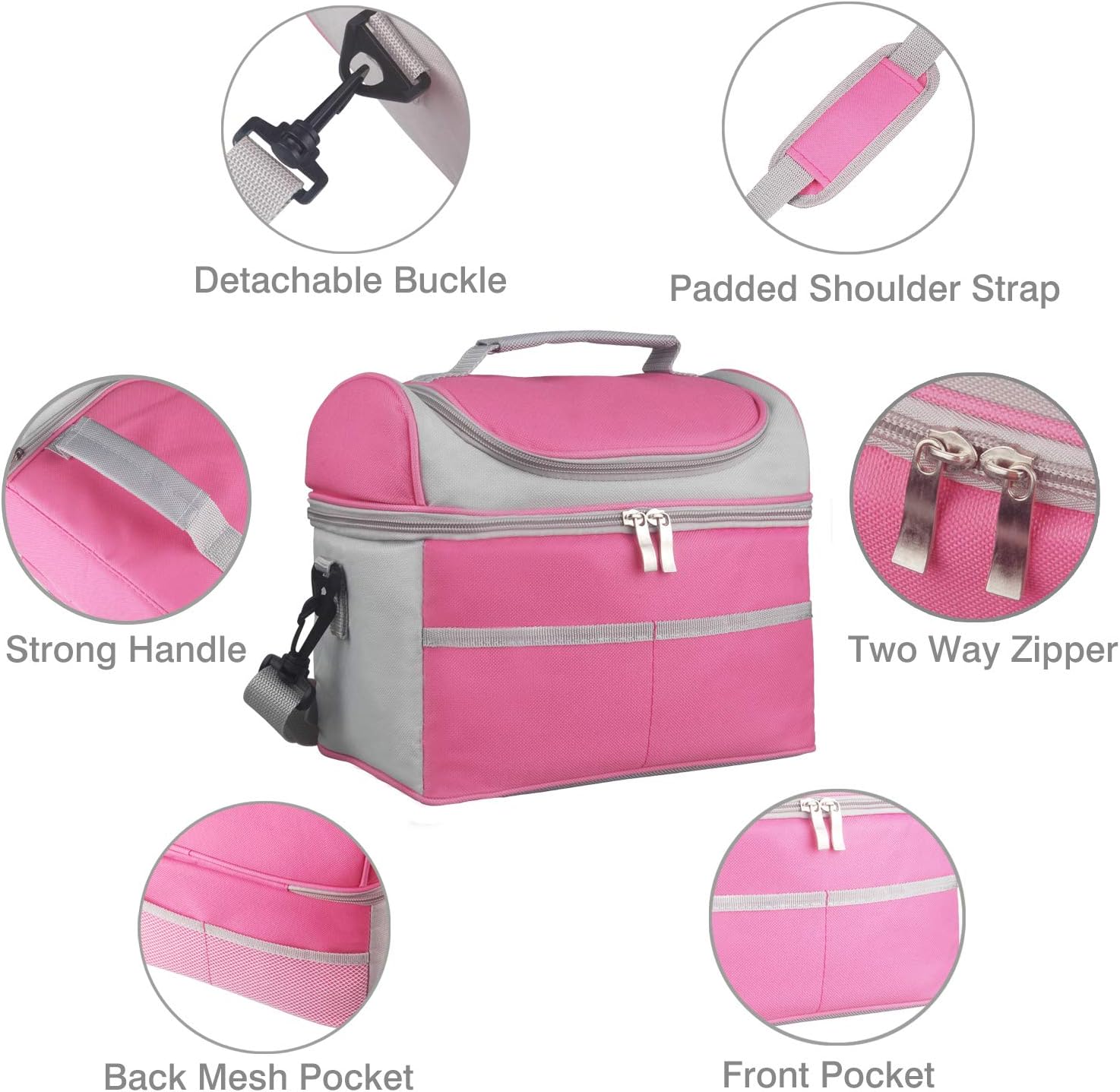 Freesiom Sac Isotherme Repas Dejeuner Femme Homme Enfant Cactus Portable Chaud Froid Vintage Original Voyage Camping Pique Nique Ecole Cadeau Noir Conservation Des Aliments Cuisine Et Maison Banistreet Com