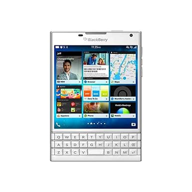 BlackBerry Passport Smartphone (11,4 cm (4,5 Zoll) Display, Nano-SIM, QWERTZ, 32GB interner Speicher, 13 Megapixel Kamera, Bl