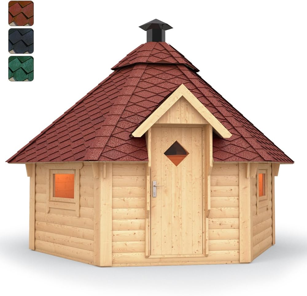 Rundes Gartenhaus Mit Feuerstelle - gartenhaus