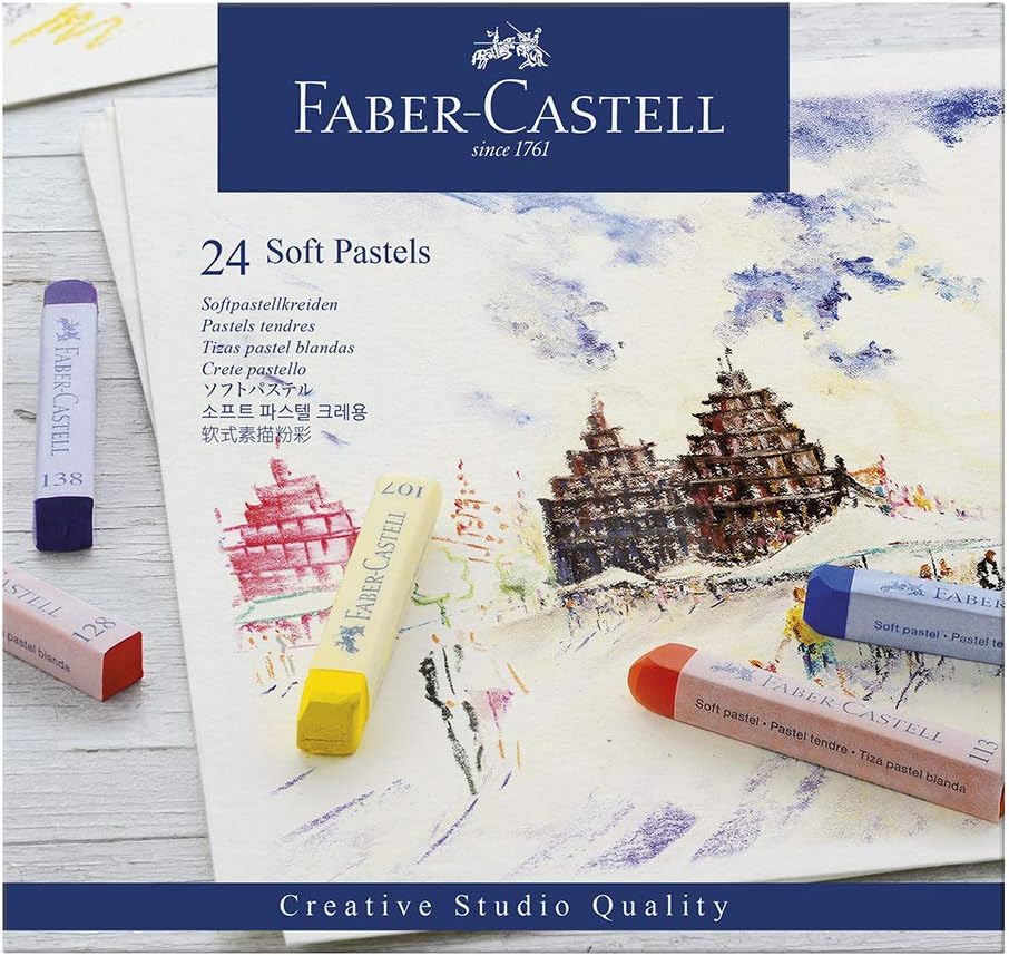 Faber-Castell 128324 - Softpastellkreide studio quality, 24er Etui