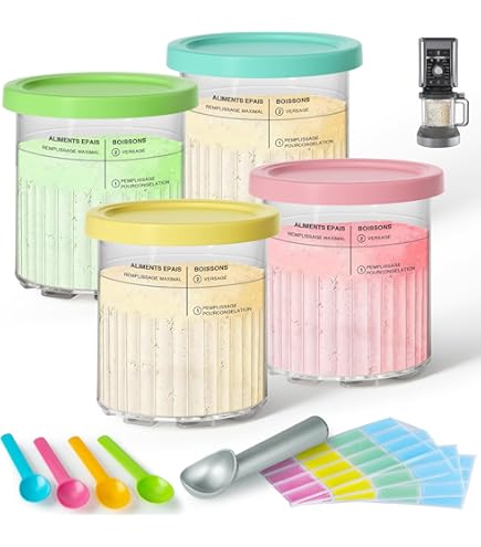 Gurxi Neopren Hüllen Für Ninja Creami - 4 Stück 24oz Isolierhüllen