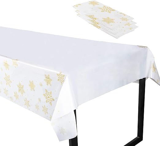 Christmas Plastic Tablecloth 3Pack 54 x 108