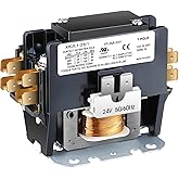 1 Pack HVAC Motor Contactor, 24V 25Amp Coil 1 Pole Replacement Relay | Air Conditioner Contactor Compatible with C230B, Air Conditioner, Heat Pump, Refrigeration Systems