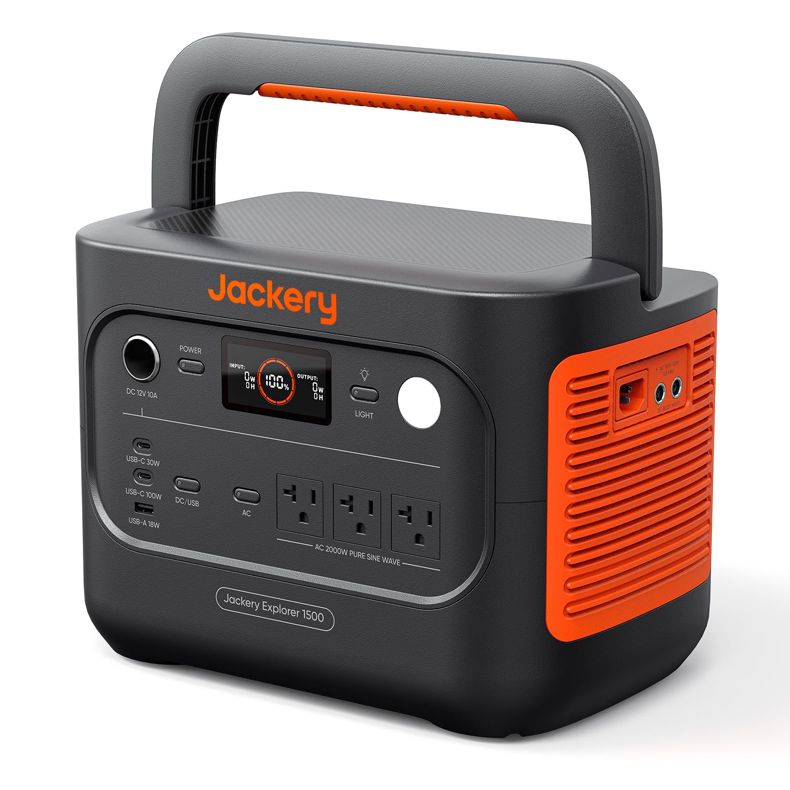 Jackery (ジャクリ) ポータブル電源 1500 New 1536Wh 1.5時間でフル充電 リン酸鉄 10年長寿命 定格出力2000W 瞬間最大4