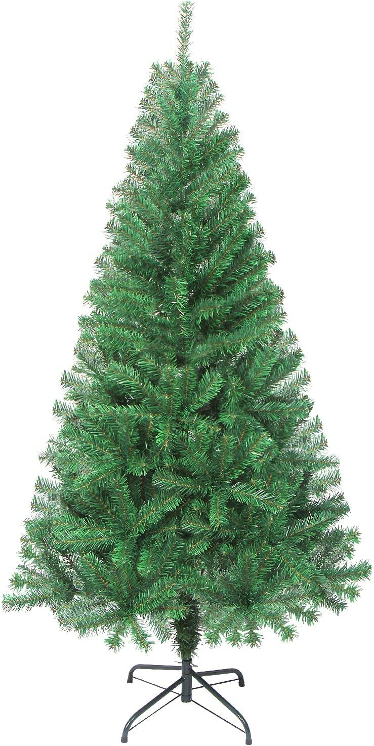 LOKIPA Artificial Christmas Tree, 4 feet Xmas Pine Tree with 320 Tips and Christmas Tree Metal Stand