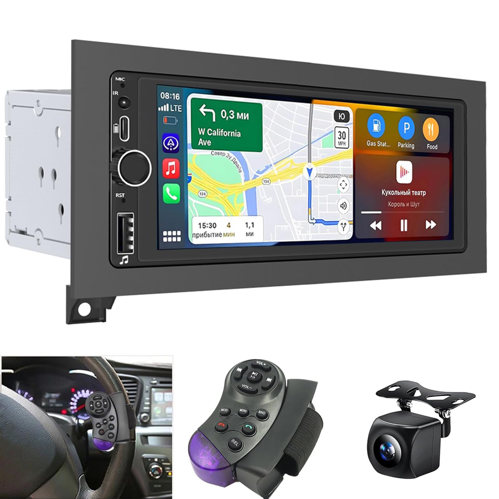 Photo 1 of Car Stereo Radio with GPS Navi Carplay Android Auto for 1994-2001 Dodge Ram 1500 2500 3500 Avenger Durango/Caravan Dakota 1984-2000/Jeep Cherokee Wrangler 1997-2002/Chrysler Cirrus 1995-2000