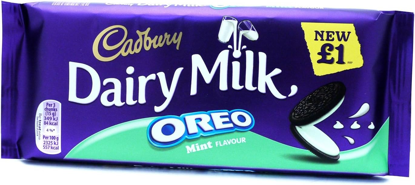 Cadbury Dairy Milk Oreo Mint 120g (Box of 17) Amazon.co.uk Grocery