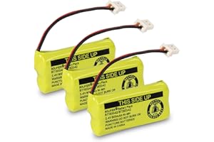 BOLIFIER BT183342/BT283342 2.4V 800mAh Ni-MH Battery Pack, Compatible with AT&T VTech Cordless Phone Batteries BT166342/BT266342 BT162342/BT262342 (Pack 3)
