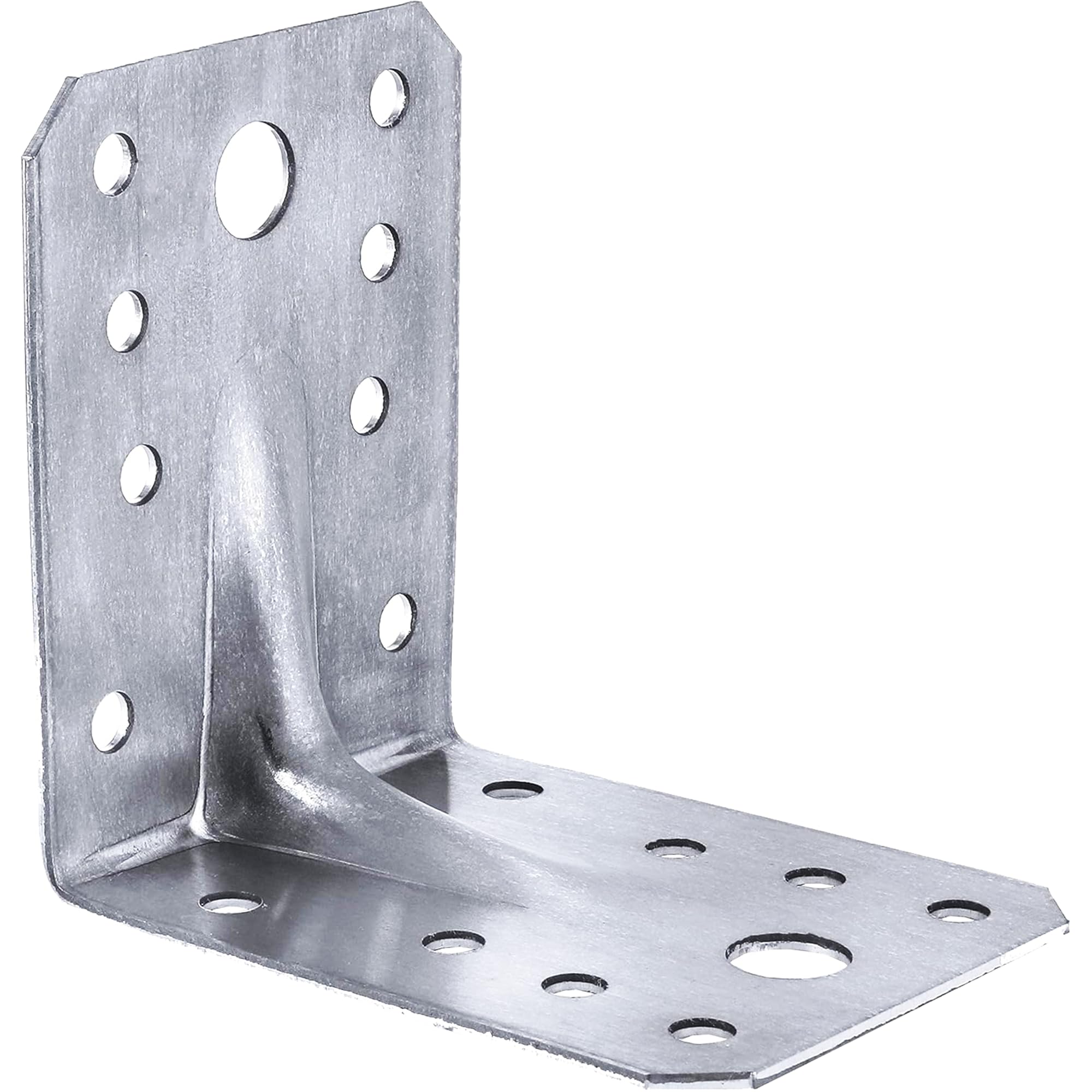 Angle Corner Brackets for Wood 70x70x55x2.0mm (Pack of:20) Galvanised Heavy Duty Steel L Braces Zinc Coated Metal Joist Sheet DIYUK