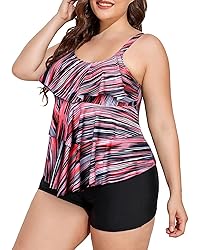 Yonique Women's Plus Size Tankini Swimsuits with