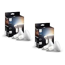 Philips Hue BR30 85W Smart LED Light Bulbs - White Ambiance - 4
