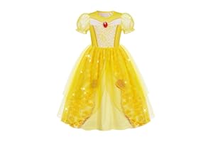 Marendyee Princess Dress up Clothes for Girls Birthday Fancy Party Halloween Costume Toddler Kids Princess Dresses