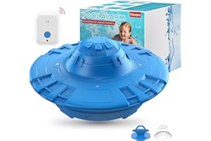 HOVARA Pool Alarm, Floating Pool Safety Alarms for Inground & Above Ground Pools – Loud 110dB Alert, Adjustable Sensitivity, Protection for Kids & Pets (Blue)