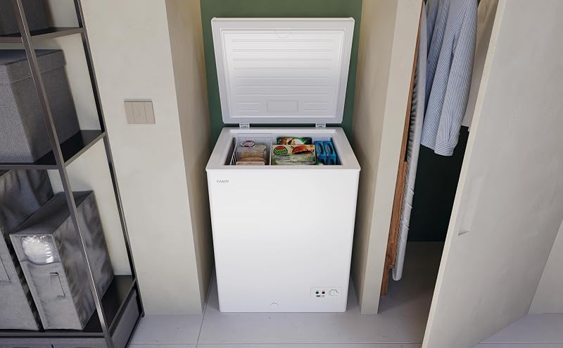 CCHH 145E, Congelador Arcón Horizontal, Ancho 70CM, 137L, Tecnología Estática, 1 Cesto, Control Electrónico Externo, Indicador de Temperatura, Alarma Aumento de Temperatura, 39DB, Blanco