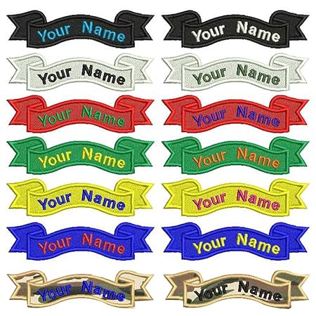 Custom Stickerei Band Name Patch, 2 Stück Personalisierte Militär Nummer Etikett individuellen Logo-ID für mehrere Kleidung T