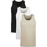 Hanes Mens Originals Stretch Cotton Tank Pack, Moisture-Wicking Tank Tops, Tagless, 3-packUndershirt