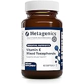 Metagenics Vitamin E 268 mg Mixed Tocopherols Softgels, 60 Count | Vitamin E Softgel Capsules, Alpha and Gamma Tocopherols 1:1, Supports Cellular Health and Antioxidant Protection, Non-GMO