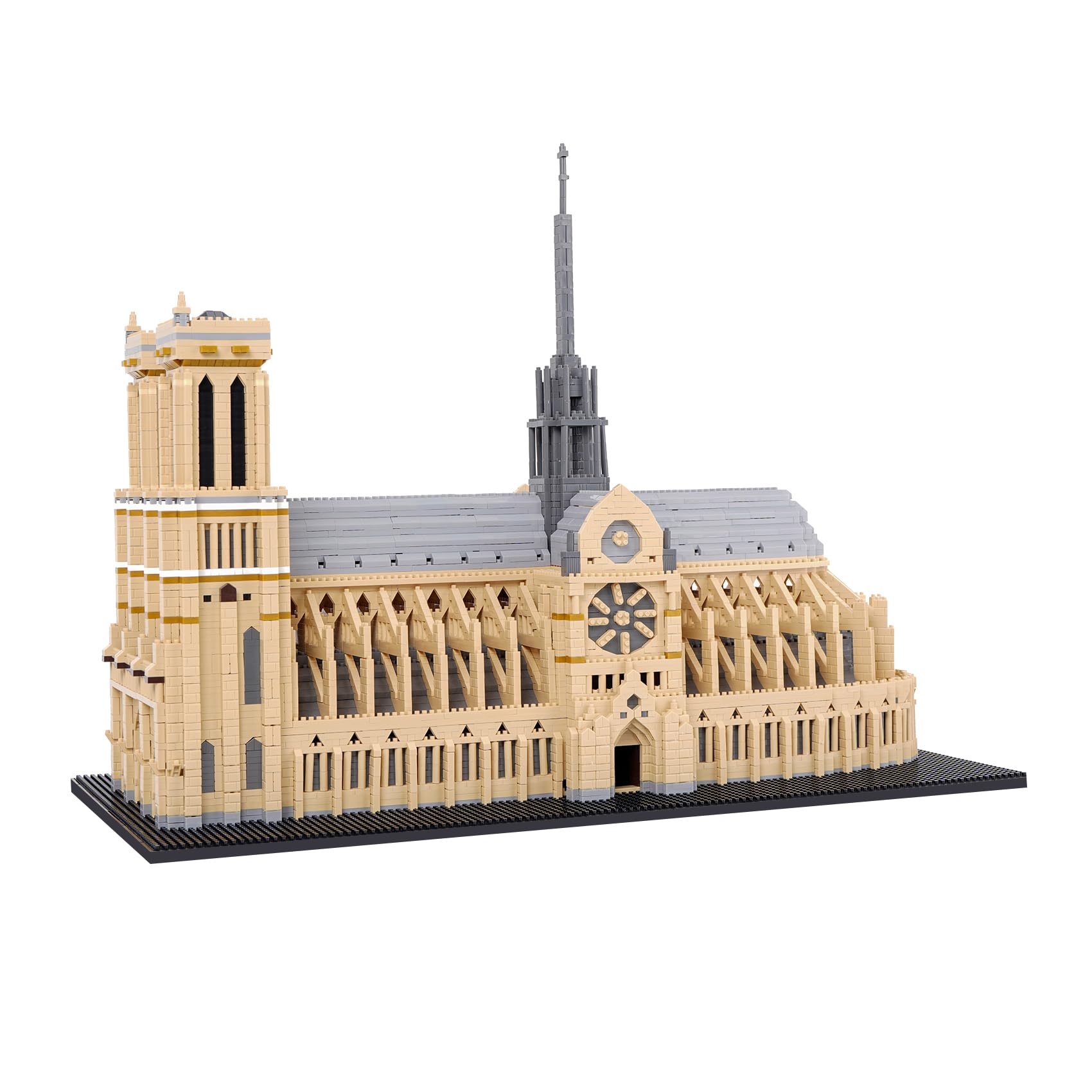 LULUFUN Building Blocks Set Notre Dame de Paris World-Famous Architecture Building Set Mini Micro Building Blocks Toys, Gift for Adults and Children