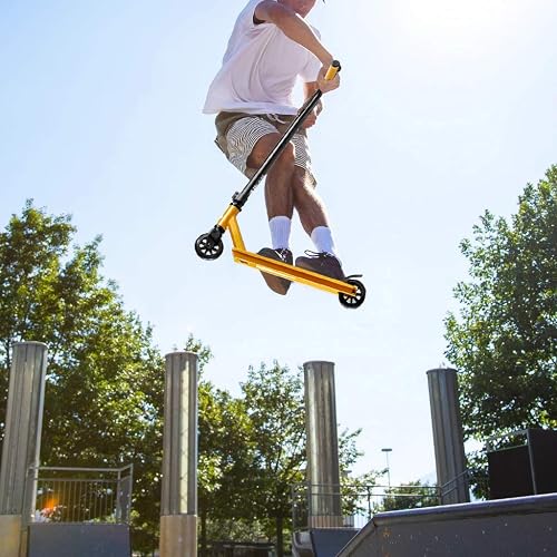 Albott Pro Stunt Scooter Complete Trick Scooters Aluminum Entry Level Freestyle Kick Scooters For Kids 8 Years And Up, Boys, Children, Teens, Black (Circle Pattern Deck) In Kenya