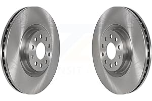 CMX Front Disc Brake Rotors Pair Replacement For Volkswagen Tiguan Jetta Audi Q3 GTI Golf R A3 Quattro Arteon S3 K8-101757