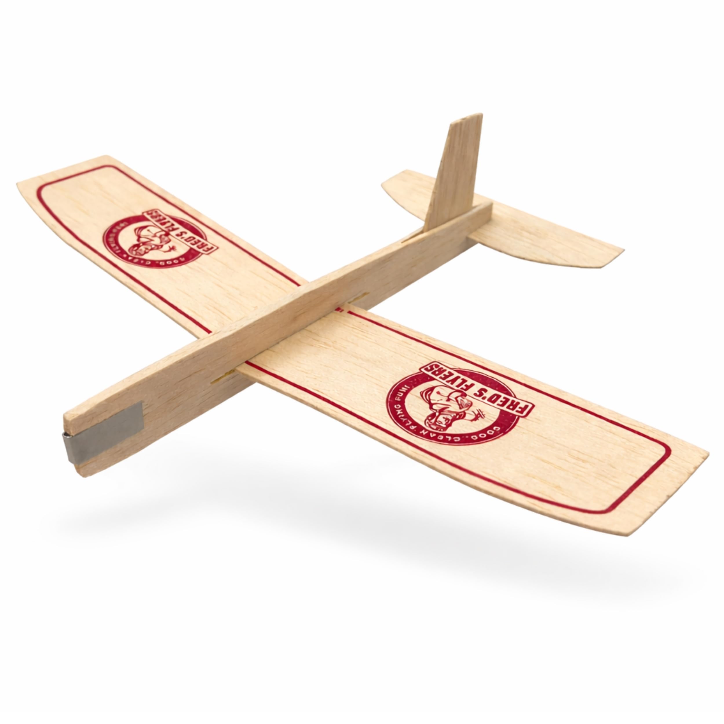 Fred's Flyers Balsa Wood Airplane Kits - 5-Pack - USA Made Wooden Glider Toy Planes for Kids