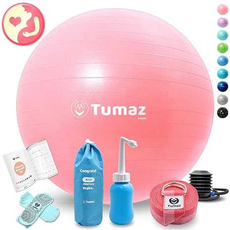 Tumaz pelota de ejercicio con bomba rápida, anti ráfaga/extra ...