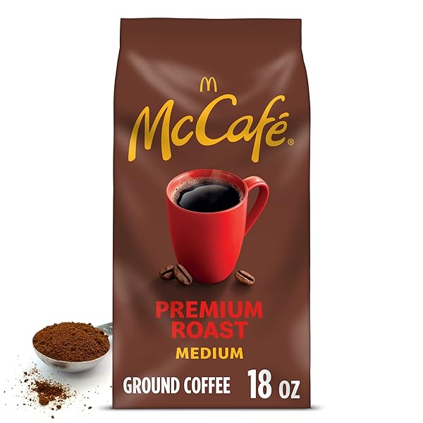MCCAFE PREMIUM ROAST, GROUND COFFEE, MEDIUM ROAST, BAGGED, 18OZ.