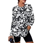 XIEERDUO Women's Workout Tops Long Sleeve Quick Dry UPF 50+ Sun Protection Shirts for Hiking Running S-3XL