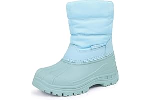 FANTURE Boys Girls Snow Boots Winter Waterproof Resistant Cold Weather Outdoor Shoes (Toddler/Little Kid)