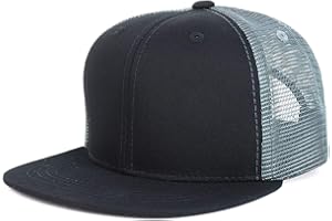 ARMYCREW Youth Stylish Flat Bill Structured Mesh Back Snapback Trucker Cap