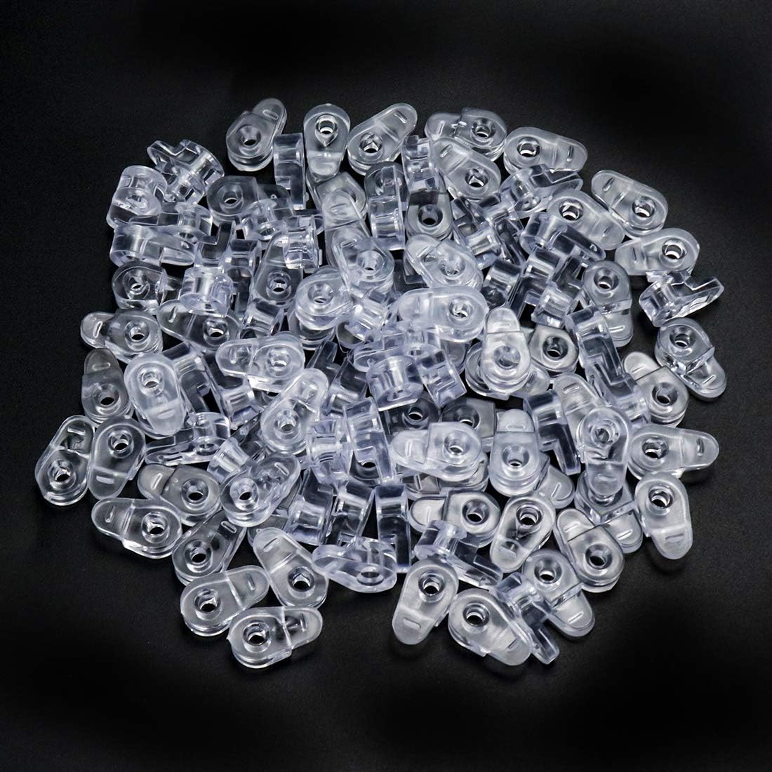 Bitray Glass Retainer Clips Kit Pack of 100 Glass Door Retainer Clips