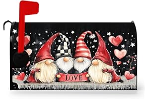 Nanikore Valentines Day Mailbox Cover Magnetic Standard Size 21 X 18 Waterproof Post Box Cover Wraps Garden Yard Decor for Outdoor (Valentine's Day 73)