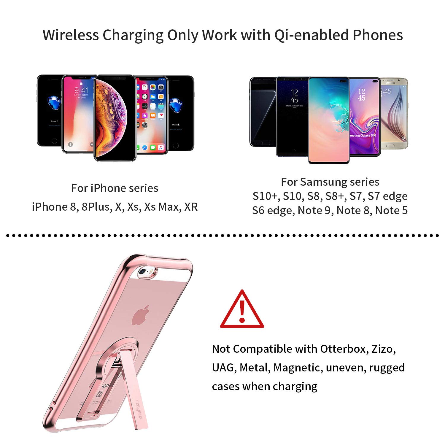 Wireless Car Charger Mount, COOLBEAR Adjustable Qi Gravity Air Vent Phone Holder for iPhone Samsung Nexus LG and All Smartphone Qi Certified