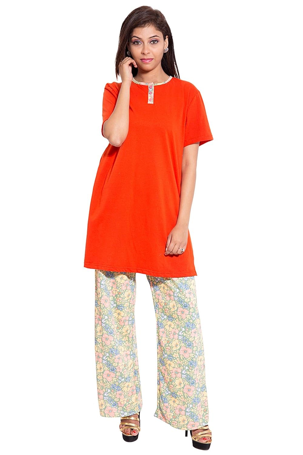 9teenagain women's hosiery night suit set_1ss16-0002/ns1-p