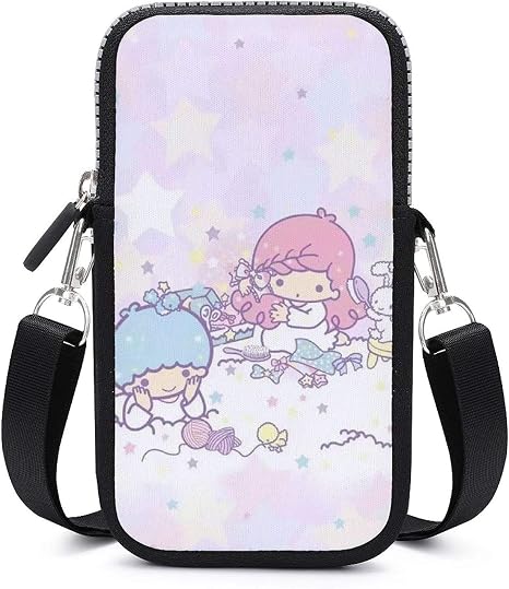 Amazon リトルツインスターズ キキララ アニメ お財布ポシェット おしゃれ ショルダー 防水 軽量 スマホポーチ 携帯入れ 肩掛け 斜めがけ お財布ショルダーバッグ カード収納 男女兼用 シューズ バッグ