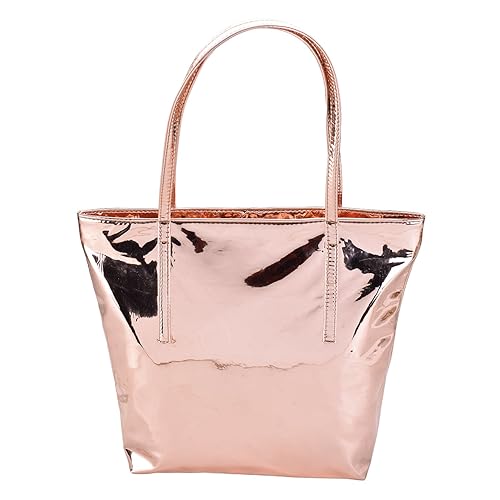 Cute Cat Womens Fashion Waterproof Shoulder Bag In PU with Zipper (Rose Gold)
