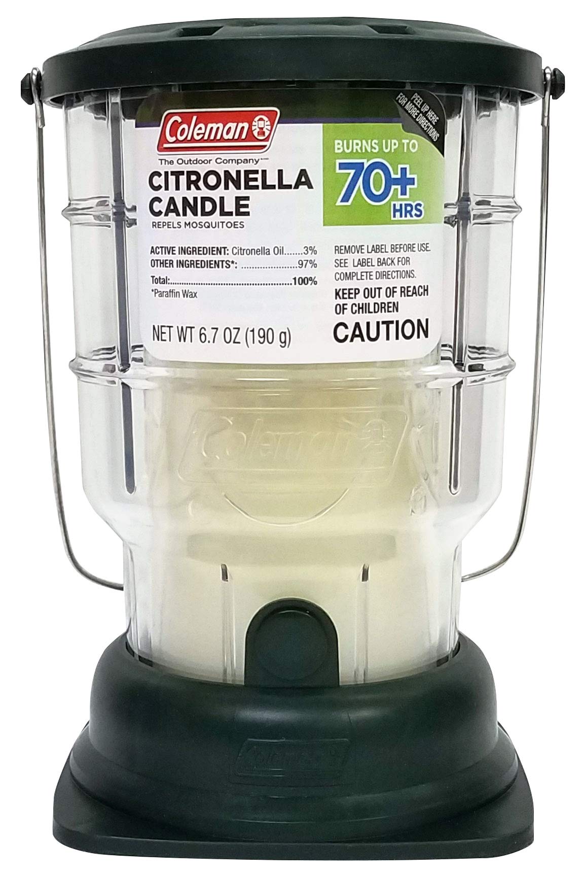 New 6.7 Oz Citronella Candle Outdoor Lantern Camping 70+ Hours
