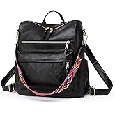 HGWSSY Women's Fashion Backpack Purse for Women Leather Multipurpose Design Ladies Shoulder Bag Travel bag Satchel Handbags