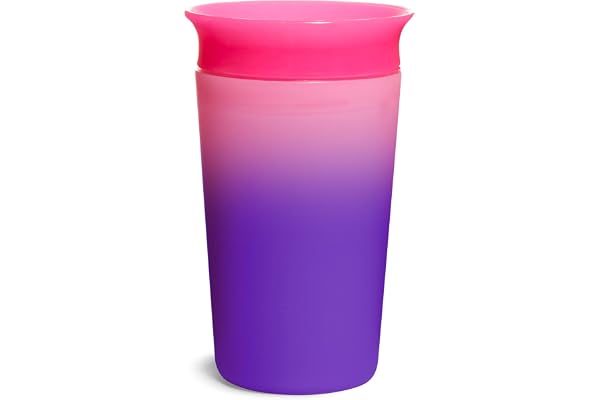 Munchkin Miracle 360˚ Color Changing Sippy Cup, 9 Ounce, Pink, 1 Pack