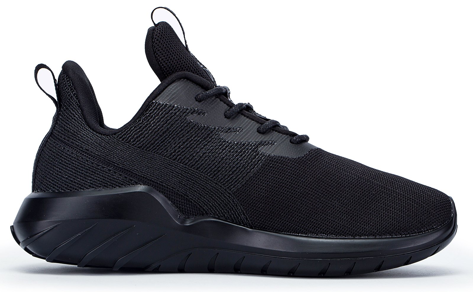 Soulsfeng Men Women Unisex Casual Fashion Sneakers Lightweight Breathable Athletic Sport Shoes (Women US6.5=EUR37=23.5CM, Black)