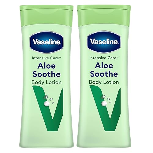 Vaseline Intensive Care Aloe Soothe Body Lotion heals and refreshes skin for dry skin 2x 400ml