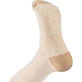 Wellow Wide Calf Grip Compression Socks for Men & Women, Non-Slip 18-25 mmHg Knee High Support, Made with Viscose from Bamboo