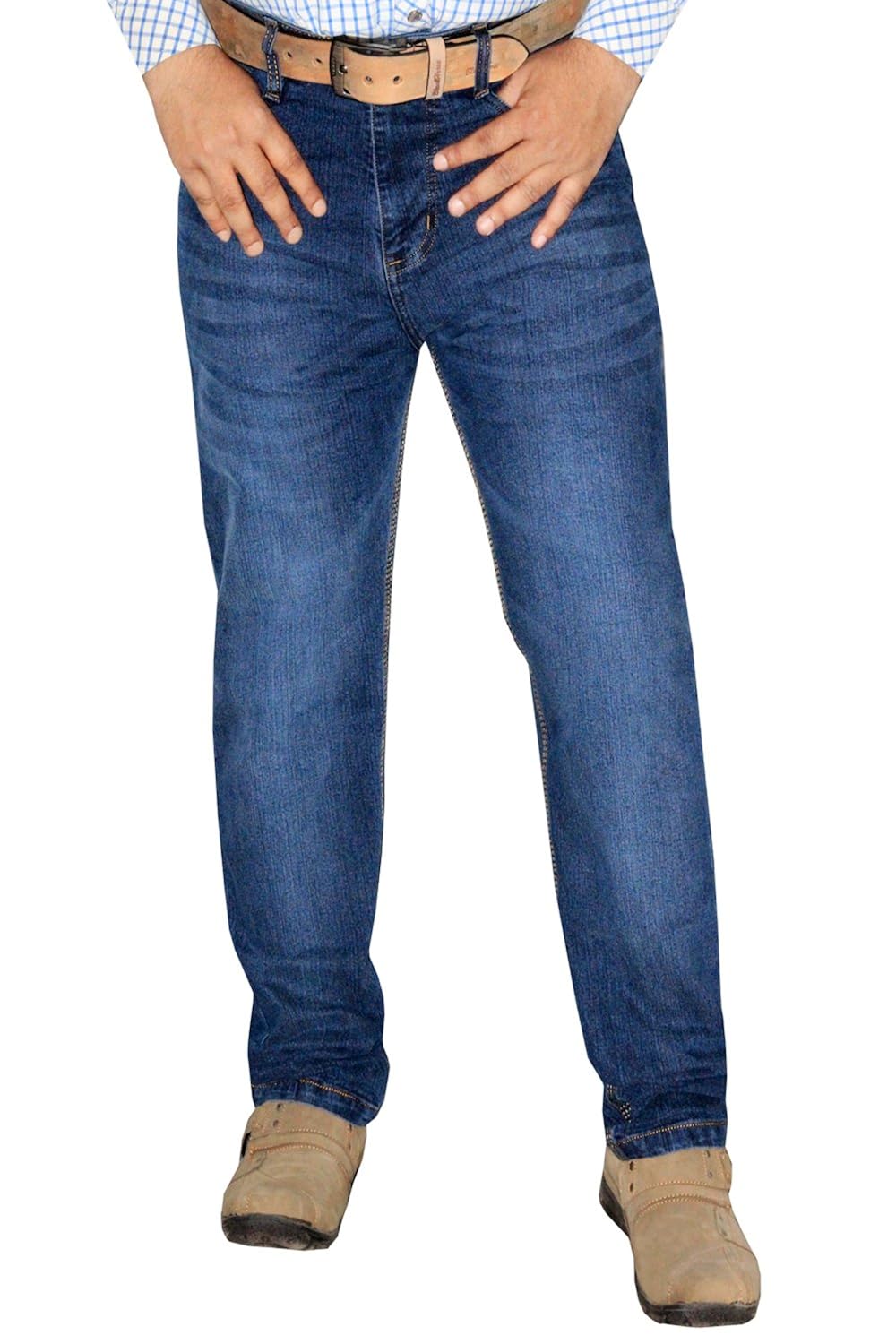 l,zard men's regular fit blue jeans