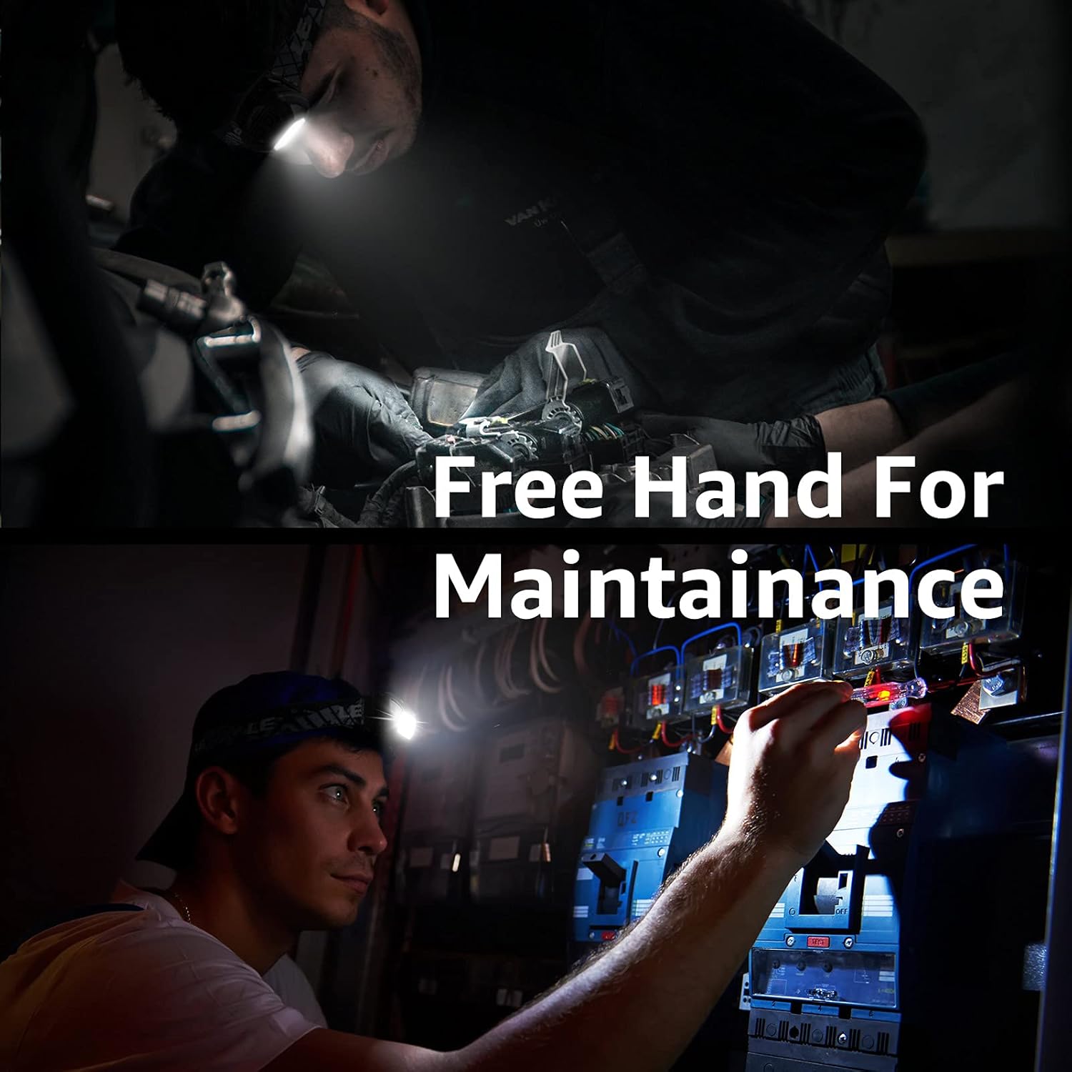 LE LED Headlamp Rechargeable, Super Bright, 5 Modes, IPX4 Waterproof, Adjustable and Comfortable Headlamp Flashlights for Adults and Kids, 3 Pack: Home Improvement