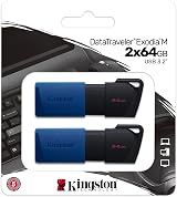 Kingston DataTraveler Exodia M 64GB USB 3.2 Gen 1 Flash Drive 2 Pack Black Blue view 3